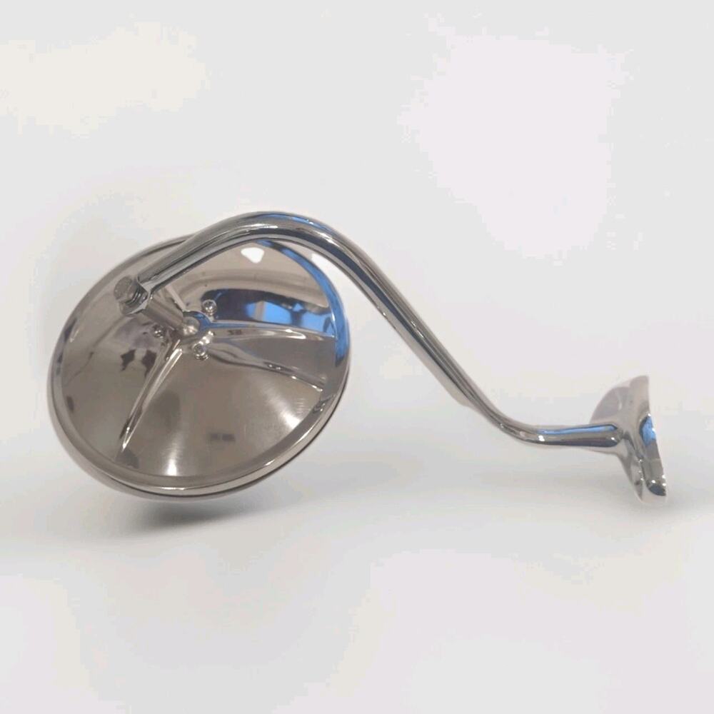 Chrome Round Convex Side Mirror Universal Car Hot Rod Classic Auto Rear View